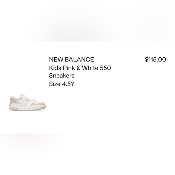 BRAND NEW New Balance 550- White and Pink - Picture 11 of 11